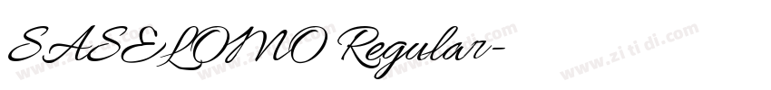 SASELOMO Regular字体转换
